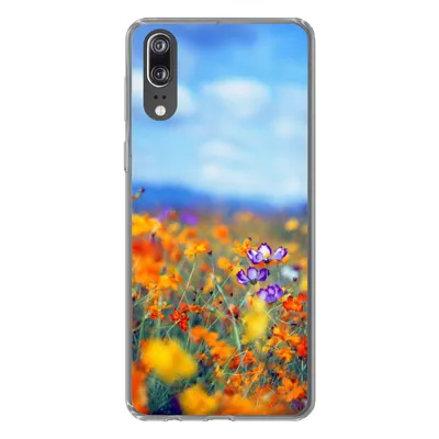 Produktbild von MuchoWow® Handyhülle Schutzhülle Hülle für Huawei P20 Kosmos - Farben - Frühling Silikon Softcase Handy Hülle - Hardcover