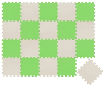 Zdjęcie produktu dla 18-elementowa mata do układania puzzli dla dzieci od zera - mata do raczkowania 30x30