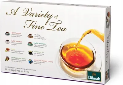 Produktbild von Dilmah Teemischung Variety of Fine Tea 80 Beutel