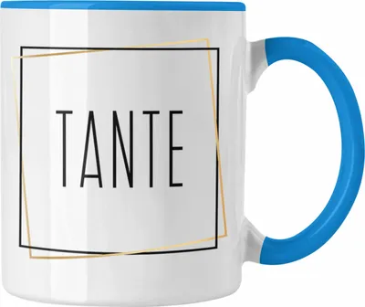 Produktbild von Trendation - Beste Tante Geschenk Tasse Tante Geschenkidee Du Wirst Tante (Blau)