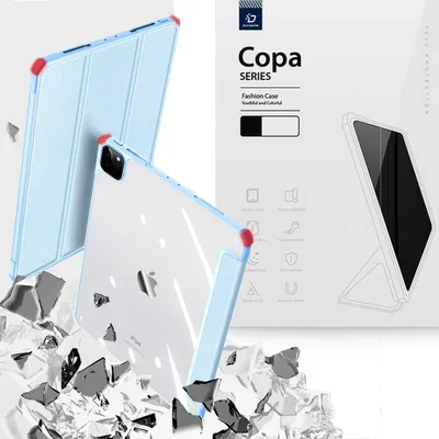 Produktbild von Dux Ducis Copa Hülle Für Ipad Pro 12.9 2021 / 2020 / 2018 Smart Cover Mit Stand Blau