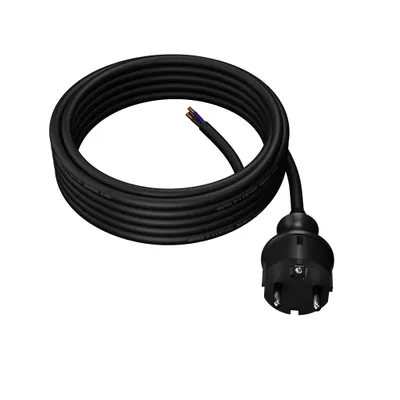 Zdjęcie produktu dla Awtools Przewód Z Wtyczką 5M 3X1,5 Czarny H05Vv-F