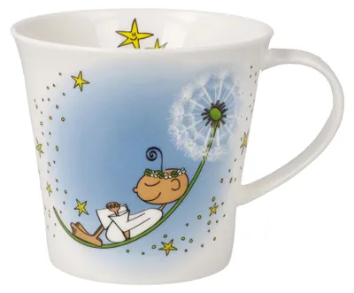 Productafbeelding van Goebel Koffie-/Theemok "Der Kleine Yogi" - Kleine moment van rust, fijn porselein, kleurrijk, 350 ml, 54103291