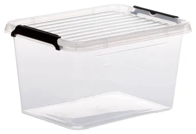Immagine prodotto di 5Five Contenitore con coperchio - Clip Box - 2 litri - 19 x 15 x 11 cm - Plastica - trasparente