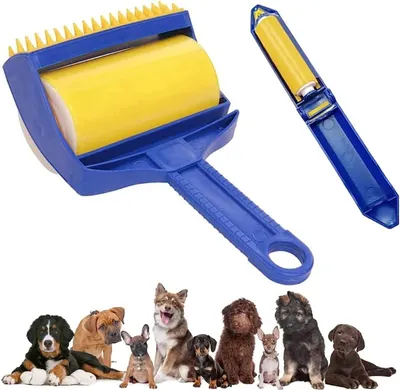 Produktbild von Tierhaarentfernerbš¹rste fš¹r Katzen und Hunde, Tierhaarroller, Reisebš¹rste zum Entfernen von Tierhaaren von Kleidung und fš¹r Zuhause und unterwegs