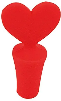 Silikon-Deckel, Herzform, Rot, 2,5 x 4 x 7 cm