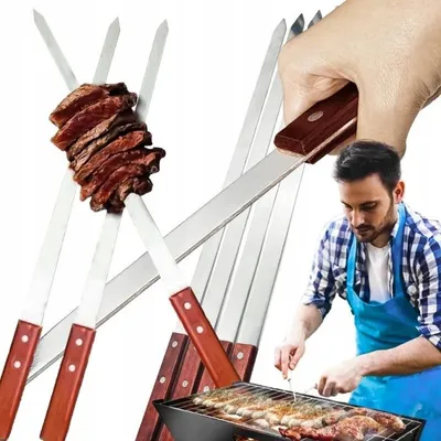 Produktbild von Metall-Grillspieße, 4 Stück, 50 cm
