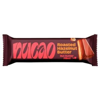 Produktbild von Nucao Bio Schokoriegel Roasted Hazelnut Butter, 12er Pack (12 x 33g)