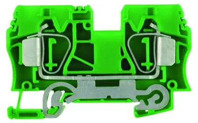 Immagine prodotto di Morsetto per conduttore di protezione 10 mm² verde - Morsettiera di messa a terra unipolare 10 mm ZPE 10