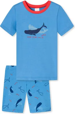 Produktbild von Schiesser Kn Schlafanzug kurz blau 92