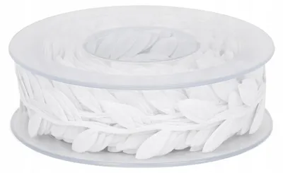 Obrázek produktu pro DIYQueen Materiálové lístky na cívce bílé 15m