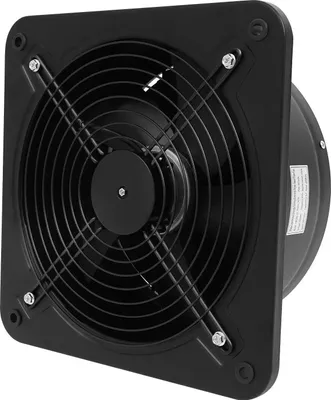 Immagine prodotto di Ventilatore di scarico - Ventilatore da finestra/da parete - 300 mm - Per cucina e bagno - Ventilazione/aerazione - Nero