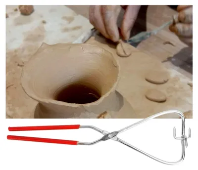 Produktbild von Zange aus Edelstahl für Tonarbeiten mit Kunststoffgriff