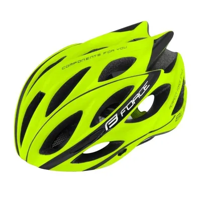 Produktbild von Force Bull Fahrradhelm L-XL fluo gelb-schwarz