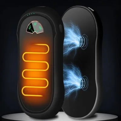 Produktbild von Magnetischer 2-in-1-Handwärmer mit 10.000 mAh, 3 Heizstufen und Powerbank-Funktion