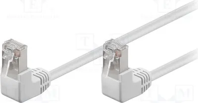 Produktbild von 1x 500mm PVC  weiß 5e 2 96061 RJ45-Kabel