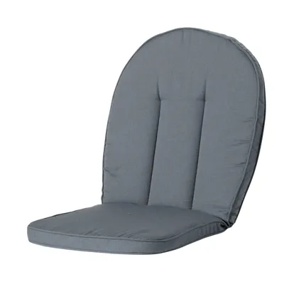 Produktbild von Madison Tuinstoelkussen Kettler Comfort/Prince 52x105 cm, Rib grau, Wasserabweisend, für Gartenmöbel