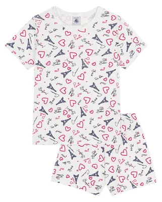 Zdjęcie produktu dla Petit Bateau, piżama dla chłopców, model A0fv8, kolor: biały/wielokolorowy, rozmiar: 3 lata