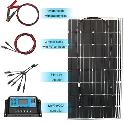 Produktbild von Solarpanel, flexibles Design, hohe Effizienz, 300w Solarkit