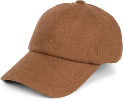 Produktbild von styleBREAKER Uni Baseball Cap Einfarbig in Flanell Optik mit Wolle, 6-Panel Basecap, Metallschnalle verstellbar 04023088