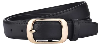 Produktbild von Repaly Gürtel Damen Ledergürtel Schwarz Jeansgürtel Verstellbarer Taillengürtel
