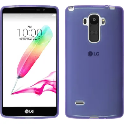 Produktbild von PhoneNatic Case kompatibel mit LG G4 Stylus - lila Silikon Hülle transparent + 2 Schutzfolien