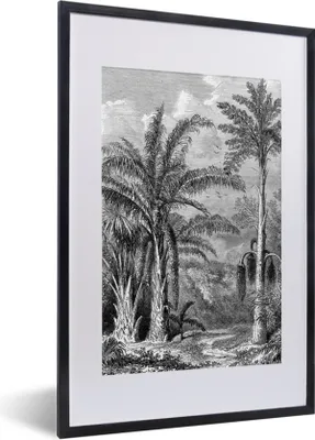 Produktbild von MuchoWow® Gerahmtes Poster Natur - Gestaltung - Bäume 40x60 cm - Poster mit Schwarzem Bilderrahmen Wandposter Rahmen Foto Bilder - Poster in Rahmen