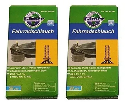 Imagen del producto de Cámaras para bicicleta, 28 x 1 3/8 x 1 5/8, juego de 4 unidades