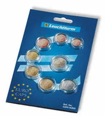 Produktbild von Münzkapsel-Sortiment für einen Euro-Kursmünzensatz
