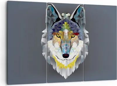 Produktbild von Bild auf Leinwand - Leinwandbild - Tier Abstraktion - 105x70cm - Wand Bild - Wanddeko - Wandbilder - Leinwanddruck - Bilder - Kunstdruck - Wanddekoration - Leinwand bilder - Wandkunst - CE105x70-3633