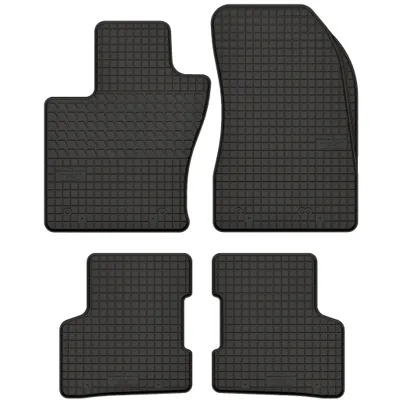 Imagen del producto de Alfombrillas de goma compatibles con Jeep Renegade (a partir de 2014) / 500X. Juego de alfombrillas de goma para el suelo, color , con topes