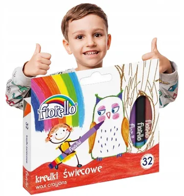 Produktbild von Fiorello Wachsmalstifte für Kinder 32 intensive Farben