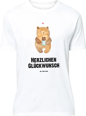 Produktbild von Mr. & Mrs. Panda Größe XXL T-Shirt Bär Baby - Weiß - Geschenk, Taufe, Glückwunsch, Teddy, Shirt, Lustiges, Mutter, Oversize, Spruch, Nichte, Geburtstag, Tshirt