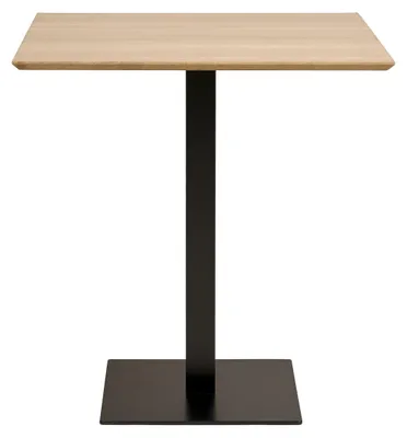Imagen del producto de Mesa de bar Fano de melamina natural con base de metal 70x70x75 cm