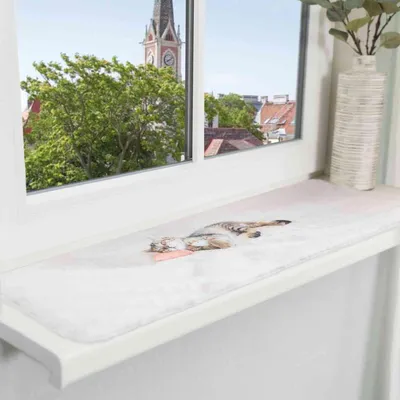 Produktbild von TRIXIE Liegematte Nani für Fensterbank - grau - 90 × 28 cm