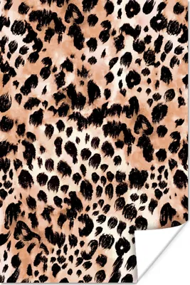 Produktbild von MuchoWow® Poster Tiere - Muster - Leopard 120x180 cm - Kunstposter