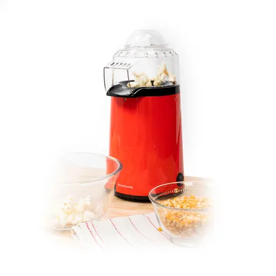 Produktbild von InnovaGoods® Popcorn Popper, Popcornmaschine, luftbetrieben, schnelles Kochen ohne Fett (2-3 min), Temperatur ca. 200 ºC +/- 20 ºC. Popcorn-Popper inkl. Mehrzweckdeckel, Messbehälter.