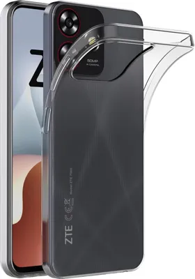 A clear protective case is shown on a smartphone.