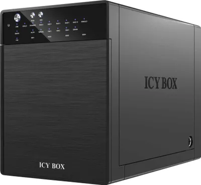 Immagine prodotto di RaidSonic ICY BOX IB-RD3640SU3 - Array di dischi rigidi - 4 alloggiamenti (SATA-600) - HDD x 0 - SATA 3Gb/s, USB 3.0 (esterno)