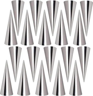 Image de FantasyDay Cannoli Moule à pâtisserie en acier inoxydable Tubes Set 20 pièces Spirale Pâtisserie Cône