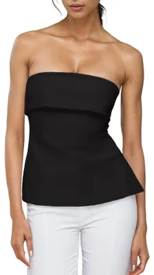 Immagine prodotto di Top senza spalline per donna, con schiena scoperta, modello bandeau, sexy, alla moda, disponibile in diverse varianti