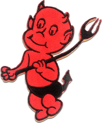 Produktbild von Little Devil - Aufnäher, Bügelbild, Aufbügler, Applikationen, Patches, Flicken, Zum Aufbügeln, Größe: 8.5 x 9 cm