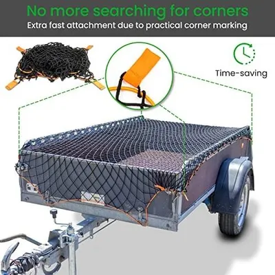 Image de Filet extensible pour remorque, avec 20 crochets pour la sécurisation des charges