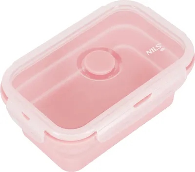 Productafbeelding van NC4105 Opvouwbare container/lunchbox, roze, 500 ml, NIL CAMP