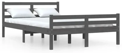 Obrázek produktu pro vidaXL Postel z masivu šedá 140x190 cm