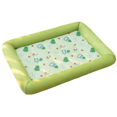 Produktbild von Selbstkühlende Matte für Haustiere, Wabennetz, super atmungsaktiv, belüftet, elastisch und bauschig, Wärmeableitung, physikalische Kühlung, wasserdicht, erhöhter Zaun, Sommer-Eis-Schlafunterlage, Haustierbedarf