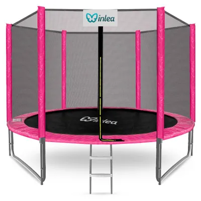 Produktbild von INLEA PREMIUM Jump Trampolin 305 cm mit Außen-Sicherheitsnetz - Rosa