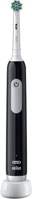 Obrázok produktu pre Oral-B Pro 1 8700216012935, Dospelý, Rotujúco-oscilačná zubná kefka, Denná starostlivosť, Jemný, Bielenie, Čierna, 2 min, Kolo