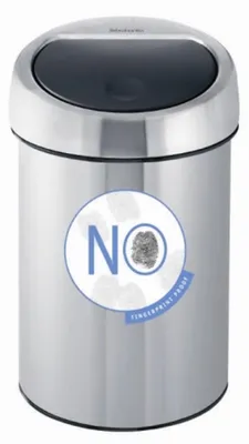 Zdjęcie produktu dla Brabantia Touch Bin - 185 mm - 185 mm - 280 mm (37 86 45)