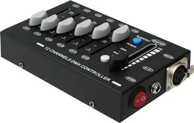 Produktbild von E-Lektron C-12 mini DMX Controller 12-Kanal Licht Steuerpult Lichtsteuerung - EL154063